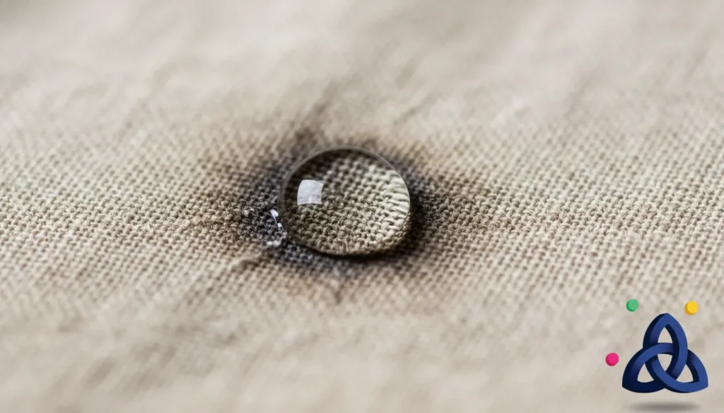 Close-up of a dark circular stain with sharp edges indicating a set-in stain