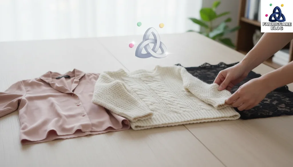 Delicate fabrics laid flat on a surface for safe drying and damage prevention